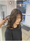 インナーカラー/olive beige