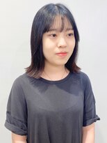 モリオフロムロンドン 松戸店(Morio from London)&nbsp;【松戸　石山】外ハネロブ切りっぱなしロブ前髪あり20代