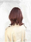 レッドブラウン／くびれ外ハネ／南柏