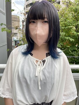 ツイギー 宮西店(TWiGGY) ダークシルバー×インナーブルーカラー