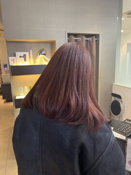 ソワンドゥ ブレス カルム 西中島店(soin de brace calme) チェリーブラウン×似合わせカット