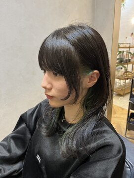 ネウィ 大分中央町店(newi) 【MIKOTO】@mikoto_newi ☆インナーカラー×ロングウルフ☆