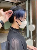 小顔ショートインナーカラーイヤリングカラー20代30代40代