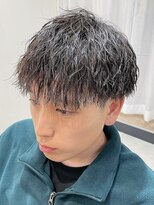 ビューブルー 亀戸錦糸町(VIEW BLUE)&nbsp;ツイストスパイラルパーマ/メンズカット波巻きパーマ眉毛