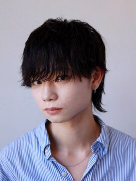 ソイクフ(SOY KUFU) MEN’SHAIRクロスバングマッシュウルフ