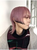 ピンクパープルエンドカラー