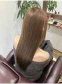 ミルクティーベージュ ロングワンレングス
