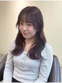 深めレッドブラウンと顔まわりレイヤー