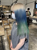 ザ オーダー(THE ORDER)&nbsp;デザインカラー/名古屋/ハイトーン/ブリーチ/青/緑/ブロンド