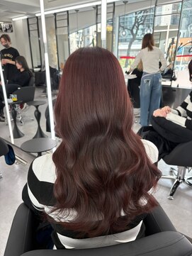 アルドーレフィエロ シンサイバシ(Ardore fiero shinsaibashi) ブリーチ無しでできるカシスレッド♪10代20代30代