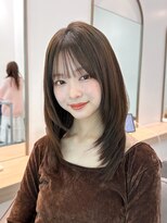 【ミディアムヘア前髪あり　韓国ヘア#36】#渋谷駅#韓国#髪質改善