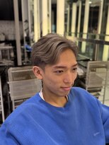 エアー 銀座タワー(AIR)&nbsp;ダブルカラー/メンズカット/ブリーチ/ミルクティーベージュ