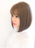 韓国風巻き/姫カットレイヤー/くすみベージュ/髪質改善★106