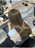 髪質改善透明感カラーナチュラルオリーブベージュ