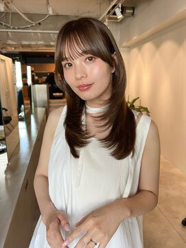 ラヴィズム 長岡店(LUVISM) 韓国/顔周りレイヤー/ダブルカラー/ベージュ/前髪新潟長岡宮関