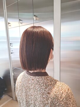 オーガニック リブ 川越(organic+live) 冬◎20代30代小顔見せ美髪ストレートボブ×髪質改善