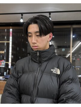 ソソ(soso) メンズストレートセンターパート