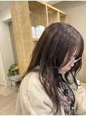 似合わせカットとほんのりパープルカラー
