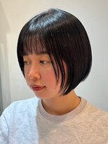 ジュイール(jouir)&nbsp;三鷹白髪ぼかしハイライトショートボブウルフショートカット韓国