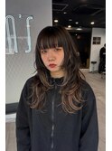 大人レイヤー/インナーカラー/レイヤーカット