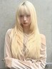 【人気No. 3】カット+ケアブリーチダブルカラー+4stepトリートメント 26900↓