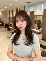 アッシュ 新杉田店(Ash)&nbsp;新杉田レイヤーカット韓国ダブルカラー顔周り前髪カットボブ