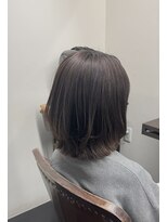 ヘアーアンドエステ サニープレイス(Hair&Esthe Sunny Place)&nbsp;全体ストレート×くびれミディアムボブ