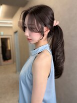 オーク(O.a.K)&nbsp;結んでも盛れる顔周りレイヤーカット/髪質改善カラー
