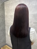 ウェルズ グランデ 奈良店(Well's GRANDE) 深みのある赤紫ストレートロング