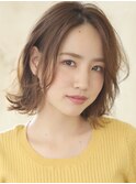 色っぽセンターパートボブ