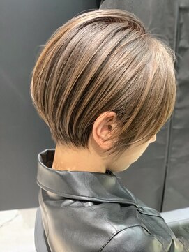 ジエクト 本店(The Ect) 脱白髪染め×ミルクティーベージュ×白髪ぼかしハイライト