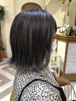 ロンドアベニール 北千住(Lond avenir)&nbsp;ぱつっとボブ☆ ダブルカラー　グレージュ　西田大樹