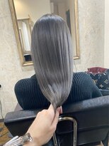 ファンド 千葉(fand)&nbsp;斜めバング/グレージュカラー/デザインカラー/シルキーベージュ