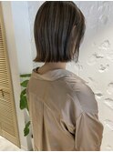 【三ツ井純】20代30代パツンと切りっぱなしボブ外ハネボブ透明感