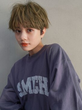 カンナ(Canna) ベビーバング/外ハネボブ/ペールベージュ/髪質改善/TOKIO/20代