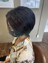 ブランシェ 西松山店&nbsp;ショートボブ　インナーカラー