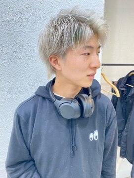 ニュート(Neut ) メンズ/ポイントカラー/ホワイト×グリーン