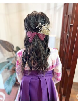 ラトリエコンタン(L´atelier Content) 水引 金箔 成人式ヘア 卒業式ヘア 袴ヘア 振袖ヘア/miho