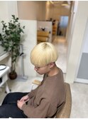 ハイトーンマッシュ/ブロンドカラー