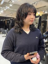 アクアオモテサンドウ(ACQUA omotesando) △癖毛風ウルフパーマレイヤーカットデジタルパーマグレージュ