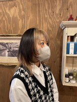 ロッソバイアルター 鎌取(ROSSO by aL-ter)&nbsp;【美髪/ピンクブラウン/切りっぱなしボブ】千葉香奈