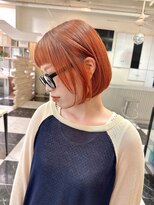 テテ(TETE)&nbsp;ボブ/ケアブリーチ/オレンジカラー