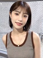 メゾンアクア 表参道(Maison ACQUA)&nbsp;表参道切りっぱなしボブナチュラルボブミディアム前髪縮毛矯正