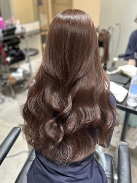 ソヨン 栄2号店(SOYON) ブリーチなしダブルカラー/ミルクティーベージュ/メルティカラー