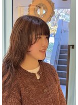 ロングパーマ×顔まわりパーマ