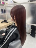 暖色カラー×顔まわりカット