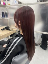 ユアーズヘア 新宿三丁目店(youres hair)&nbsp;暖色カラー×顔まわりカット