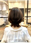大人可愛いひし形ボブ