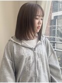 透け感たっぷりグレージュ/YUKA keshiki大名