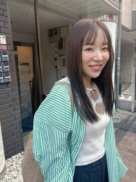 メロン 高円寺(melon) 顔まわりのレイヤーでロングでもふんわり